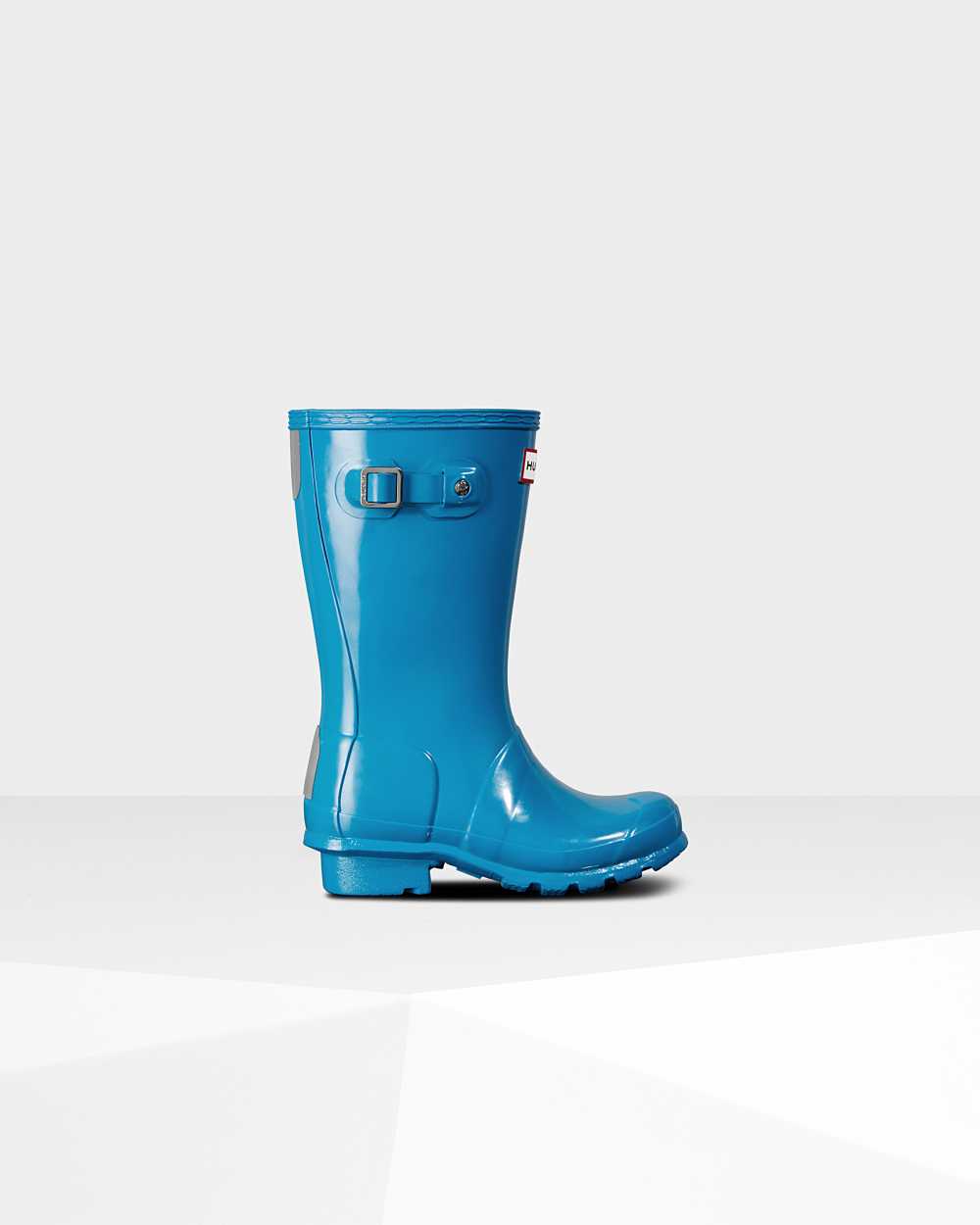 Botas De Agua Niños - Hunter Original Big Gloss Azules - RPKYJS-982 - Azules